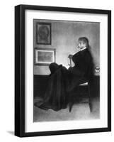 Thomas Carlyle, Scottish Essayist, Satirist, and Historian, C1873-James Abbott McNeill Whistler-Framed Giclee Print