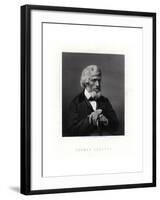 Thomas Carlyle, Scottish Essayist, Satirist, and Historian, Mid-Late 19th Century-Elliott & Fry-Framed Giclee Print