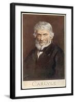 Thomas Carlyle Scottish Philosopher and Historian-C.w. Quinnell-Framed Art Print