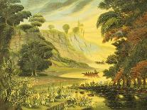 River Landscape. Mid 19th Century-Thomas Chambers-Giclee Print