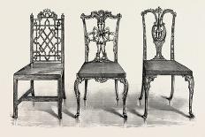 'Chippendale Mahogany Arm-Chair with Needlework Upholstery', mid 18th century, (1928)-Thomas Chippendale-Stretched Canvas