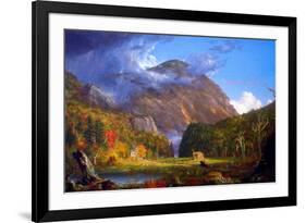 Thomas Cole A View of the Mountain Pass Called the Notch of the White Mountans-Thomas Cole-Framed Art Print