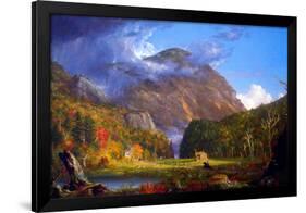 Thomas Cole A View of the Mountain Pass Called the Notch of the White Mountans-Thomas Cole-Framed Art Print