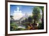 Thomas Cole The Voyage of Life Youth-null-Framed Art Print