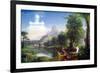 Thomas Cole The Voyage of Life Youth-null-Framed Art Print
