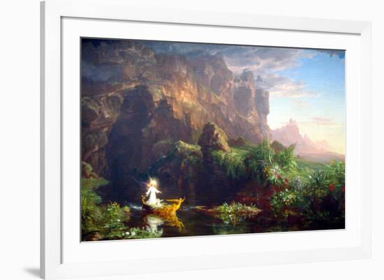 Thomas Cole The Voyage of LifeChildhood-null-Framed Art Print