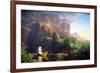 Thomas Cole The Voyage of LifeChildhood-null-Framed Art Print