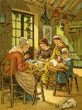 Victorian holidays - refreshments in the buffet-Thomas Crane-Giclee Print