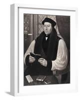Thomas Cranmer (1459-155), Archbishop of Canterbury, 1546-Gerlach Fliccius-Framed Giclee Print