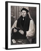 Thomas Cranmer (1459-155), Archbishop of Canterbury, 1546-Gerlach Fliccius-Framed Giclee Print