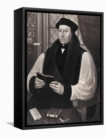 Thomas Cranmer (1459-155), Archbishop of Canterbury, 1546-Gerlach Fliccius-Framed Stretched Canvas