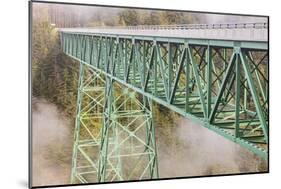 Thomas Creek Bridge, Oregon, USA. The Thomas Creek Bridge on the Oregon coast.-Emily Wilson-Mounted Photographic Print