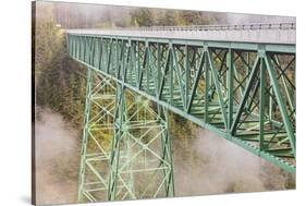 Thomas Creek Bridge, Oregon, USA. The Thomas Creek Bridge on the Oregon coast.-Emily Wilson-Stretched Canvas