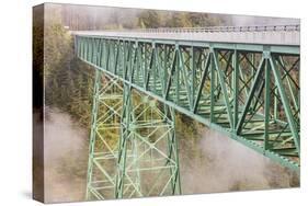 Thomas Creek Bridge, Oregon, USA. The Thomas Creek Bridge on the Oregon coast.-Emily Wilson-Stretched Canvas