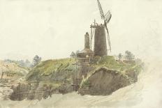 Landscape with Windmill-Thomas Creswick-Giclee Print