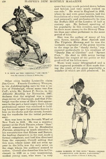 'Thomas D. Rice' Giclee Print | AllPosters.com