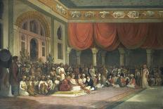 Sir Charles Warre Malet, in 1790 Concluding a Treaty in Durbar with Souae Madarow-Thomas Daniell-Giclee Print