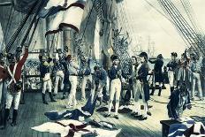 Before the Battle Nelson Orders His Famous Signal: England Expects Every Man to Do His Duty-Thomas Davidson-Art Print
