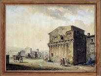 Rome. the House of Pontius Pilate, 1788-Thomas de Thomon-Framed Stretched Canvas