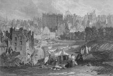 'Edinburgh Old Town from Princes Street', 1841-Thomas Dobbie-Framed Giclee Print