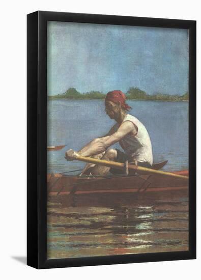 Thomas Eakins (John Biglen at the helm of his Einers) Art Poster Print-null-Framed Poster