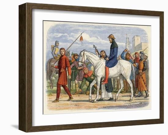 Thomas Earl of Lancaster is Lead to His Execution-James Doyle-Framed Art Print