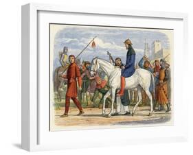 Thomas Earl of Lancaster is Lead to His Execution-James Doyle-Framed Art Print