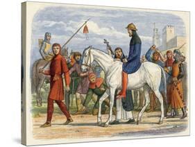 Thomas Earl of Lancaster is Lead to His Execution-James Doyle-Stretched Canvas