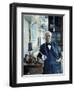 Thomas Edison (1847-1931). Photographed With His 'Edison Effect' Lamps in 1915-null-Framed Premium Photographic Print