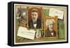 Thomas Edison and Eugene Chevreul-null-Framed Stretched Canvas