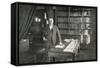Thomas Edison, Ilz, Library-null-Framed Stretched Canvas