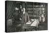 Thomas Edison, Ilz, Library-null-Stretched Canvas