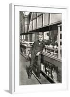 Thomas Edison, Leaning-null-Framed Photographic Print