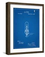 Thomas Edison Light Bulb Patent-null-Framed Art Print