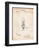 Thomas Edison Light Bulb Patent-Cole Borders-Framed Art Print