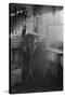 Thomas Edison Listening To The Phonograph-null-Stretched Canvas