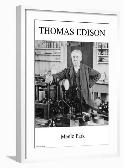 Thomas Edison - Menlo Park-null-Framed Art Print