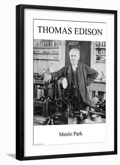 Thomas Edison - Menlo Park-null-Framed Art Print