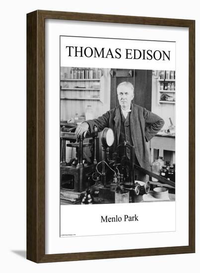 Thomas Edison - Menlo Park-null-Framed Art Print