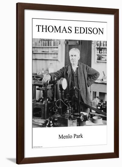 Thomas Edison - Menlo Park-null-Framed Art Print