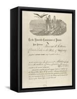 Thomas Edison's Patent Application-null-Framed Stretched Canvas