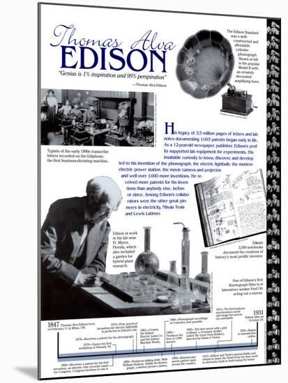 Thomas Edison-null-Mounted Poster