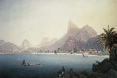 View of the Gloria Church and Sugarloaf Mountain, Rio De Janeiro-Thomas Ender-Laminated Giclee Print