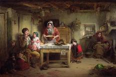 Patron and Patroness's Visit to the Village School-Thomas Faed-Giclee Print