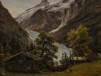 Grindelwald, Switzerland, 1835 oil on board-Thomas Fearnley-Giclee Print