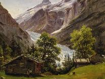 The Lower Grindelwald Glacier-Thomas Fearnley-Giclee Print