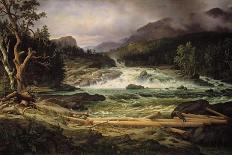 Norwegian Waterfall, 1840-Thomas Fearnley-Giclee Print