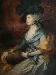 Portrait of a Lady, Bust Length, in a Pink and White Dress Trimmed with Lace and a Pearl Necklace-Thomas Gainsborough-Giclee Print