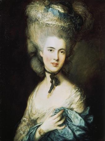 Woman in Blue, Portrait of the Duchess of Beaufort