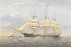 The Great China Race. The Clipper Ships Taeping and Ariel passing the Lizard, Cornwall, 1866-Thomas Goldsworth Dutton-Framed Stretched Canvas